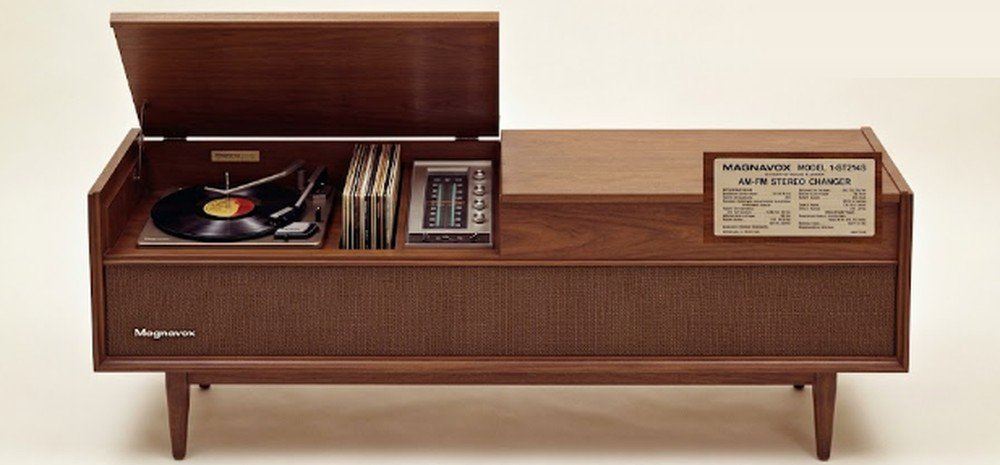 Stereo Console with AM/FM Radio and Automatic Record Changer