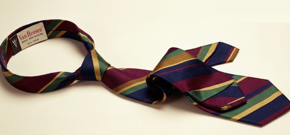 Wide Rep-Stripe Necktie